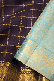 Black Handloom Kanjivaram Silk Saree - Avishya