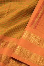 Orange Handloom Kanjivaram Silk Saree - Avishya