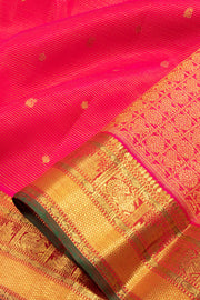 Pink Handloom Bridal Kanjivaram Silk Saree 10069164 - Avishya