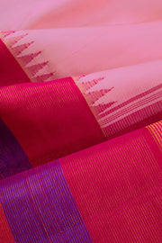 Pink Korvai Kanjivaram Silk Saree
