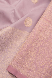 Mauve Handloom Kanjivaram Silk Saree