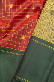 Maroon Handloom Kanjivaram Silk Saree 