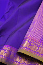 Blue Handloom Kanchipuram Pure Silk Saree 10072818