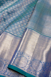 Green Bridal Kanjivaram Pure Zari Silk Saree 10072863