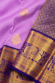 Violet Pure Zari Kanjivaram Saree 10074769