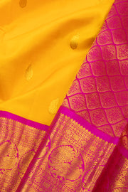 Yellow Pure Zari Kanjivaram Saree 10074772