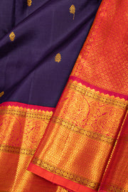 Blue Pure Zari Kanjivaram Saree 10074775