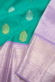 Green Pure Silver Zari Kanjivaram Saree 10074776