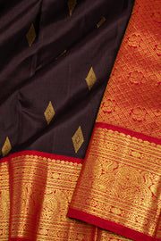 Brown Pure Zari Kanjivaram Saree 10074778