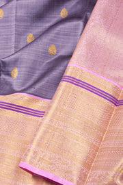 Grey Pure Zari Kanjivaram Saree 10074779