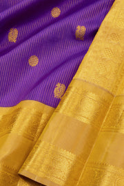 Purple Kanjivaram Pure Silk Saree with Contrast Pallu 10074784
