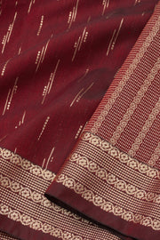 Blood Red Kanjivaram Vegan Silk Saree 10075587