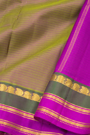  Moss Green Kanjivaram Silk Saree 10075607