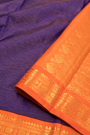 Blue Gem Vaira Oosi Kanjivaram Silk Saree 10075645