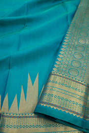 Homebox Blue Monotone Kanjivaram Silk Saree 10075648