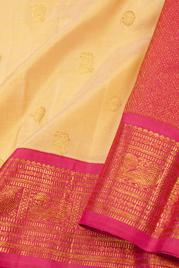 Gold Korvai Kanjivaram Silk Saree 10075650