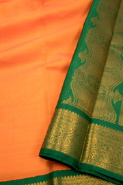 Fanta Orange Korvai Kanjivaram Silk Saree 10075651