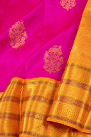 Mexican Pink Korvai Kanjivaram Silk Saree 10075659