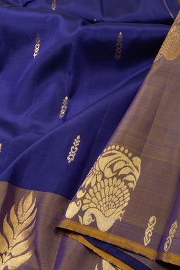 Blue Kanjivaram Pure Silk Saree 10076084