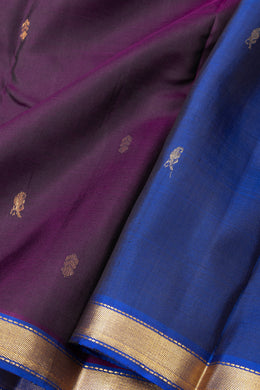 Purple Kanjivaram Pure Silk Saree 10076100