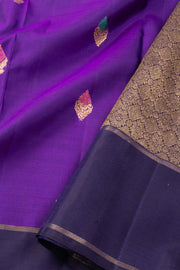 Purple Kanjivaram Pure Silk Saree 10076113