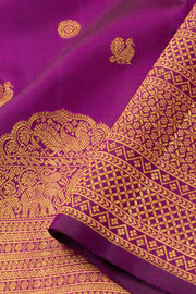 Purple Kanjivaram Pure Silk Saree 10076116