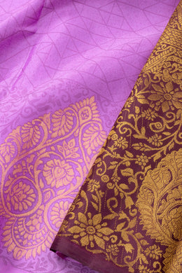 Purple Kanjivaram Pure Silk Saree 10076121