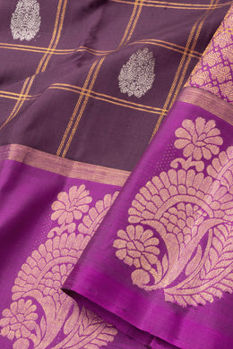 Brown Kanjivaram Pure Silk Saree 10076122