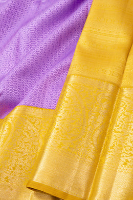 Lavender Kanjivaram Pure Silk Saree 10076124