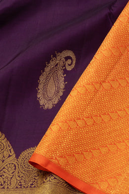 Purple Kanjivaram Pure Silk Saree 10076133