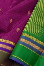 Purple Light Weight Kanjivaram Pure Silk Saree 10073784