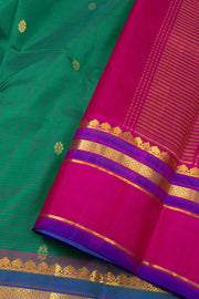 Green Light Weight Kanjivaram Pure Silk Saree 10073786