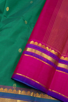 Green Light Weight Kanjivaram Pure Silk Saree 10073786