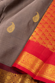 Brown Light Weight Kanjivaram Pure Silk Saree 10073792