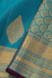Blue Light Weight Kanjivaram Pure Silk Saree 10073802