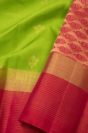 Green Handloom Kanjivaram Soft Silk Saree - Avishya