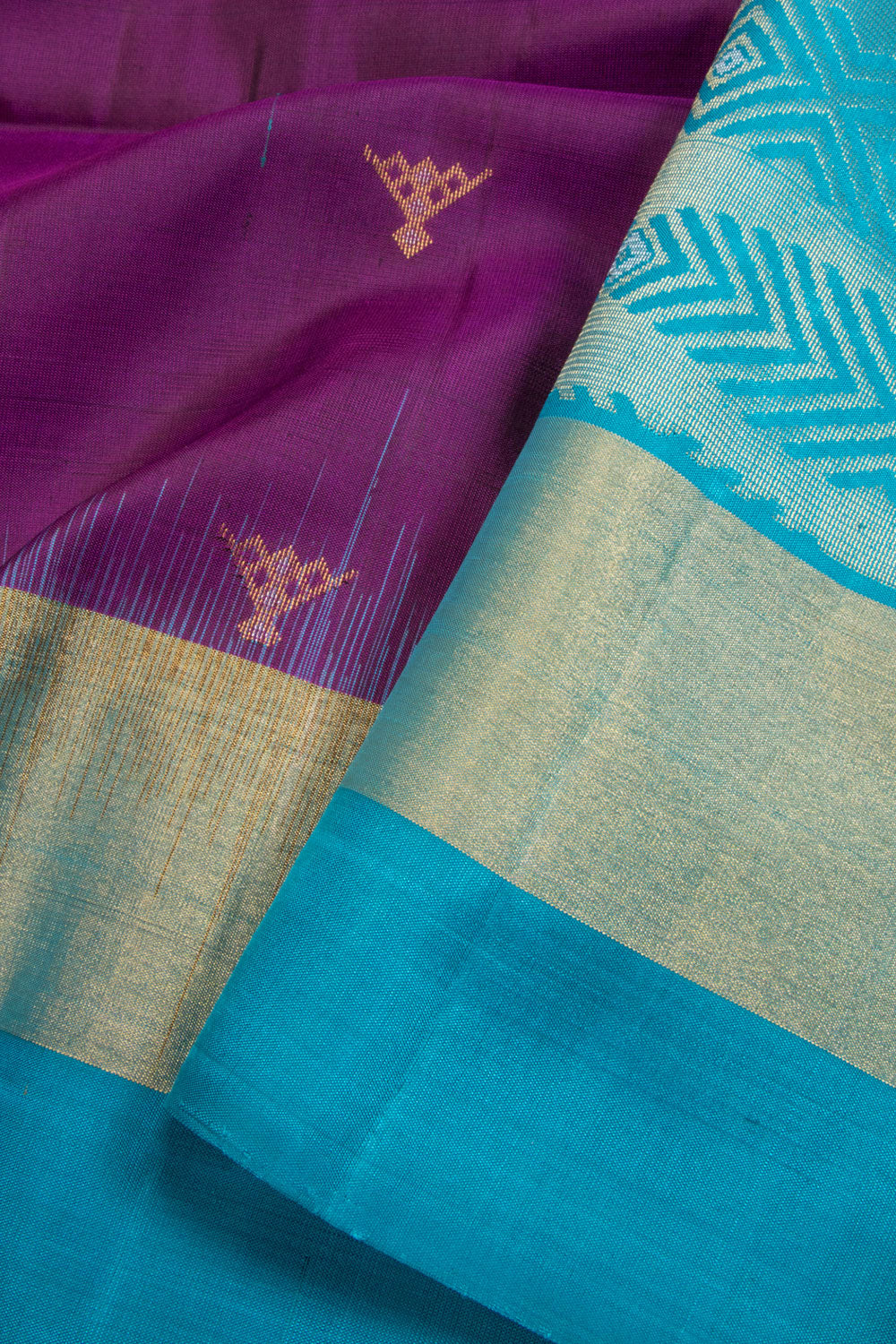 Purple Kanjivaram Soft Silk Saree 10069218 - Avishya