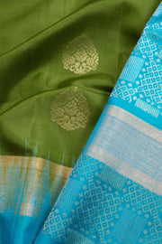 Green Kanjivaram Soft Silk Saree 10069222 - Avishya