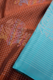 Brown Handloom Kanjivaram Silk Saree