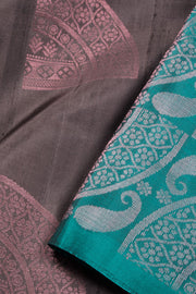 Brown Handloom Kanjivaram Silk Saree 