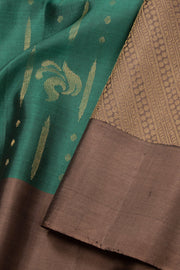 Green Handloom Kanjivaram Soft Silk Saree 10074811