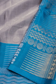 Grey Handloom Kanjivaram Soft Silk Saree 10074812