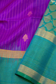 Purple Handloom Kanjivaram Soft Silk Saree 10074814