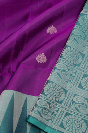 Purple Handloom Kanjivaram Soft Silk Saree 10074818