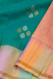 Blue Handloom Kanjivaram Soft Silk Saree 10075674