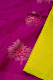 Magenta Handloom Kanjivaram Soft Silk Saree 10075685