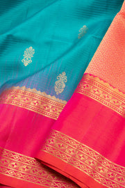 Blue Handloom Kanjivaram Soft Silk Saree 10075694