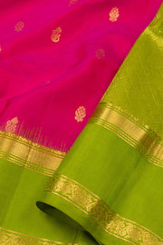 Magenta Handloom Kanjivaram Soft Silk Saree 10075696