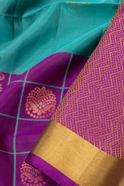 Blue Handloom Kanjivaram Soft Silk Saree 10075698