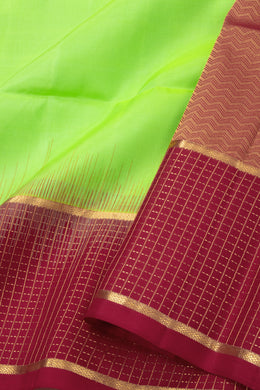 Green Handloom Kanjivaram Soft Silk Saree 10076143